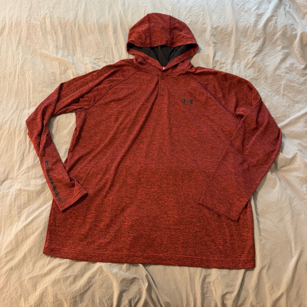 Under Armour Heatgear Loose Men's  Hoodie Small Burgundy Red‎ Gym Lightweight